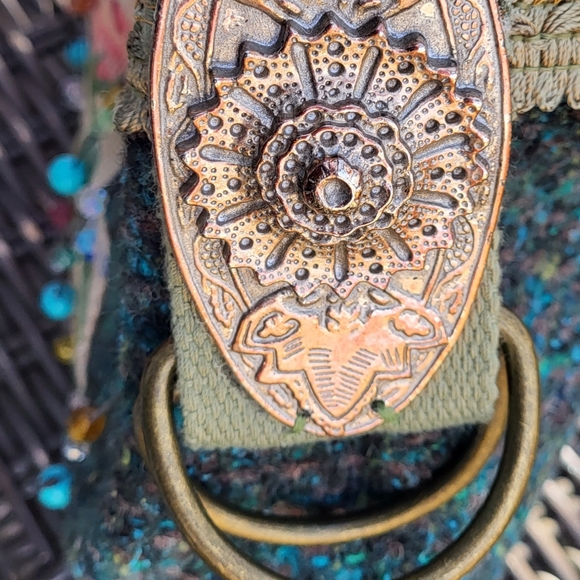 Handmade Artsy Boho Crossbody Messanger Style Bag - Picture 4 of 11